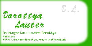 dorottya lauter business card